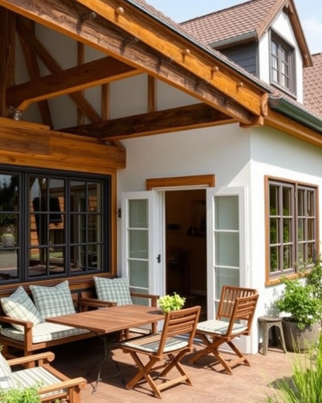 Detailansicht einer Aluminium-Terrassenüberdachung mit Glasdach in Cappeln