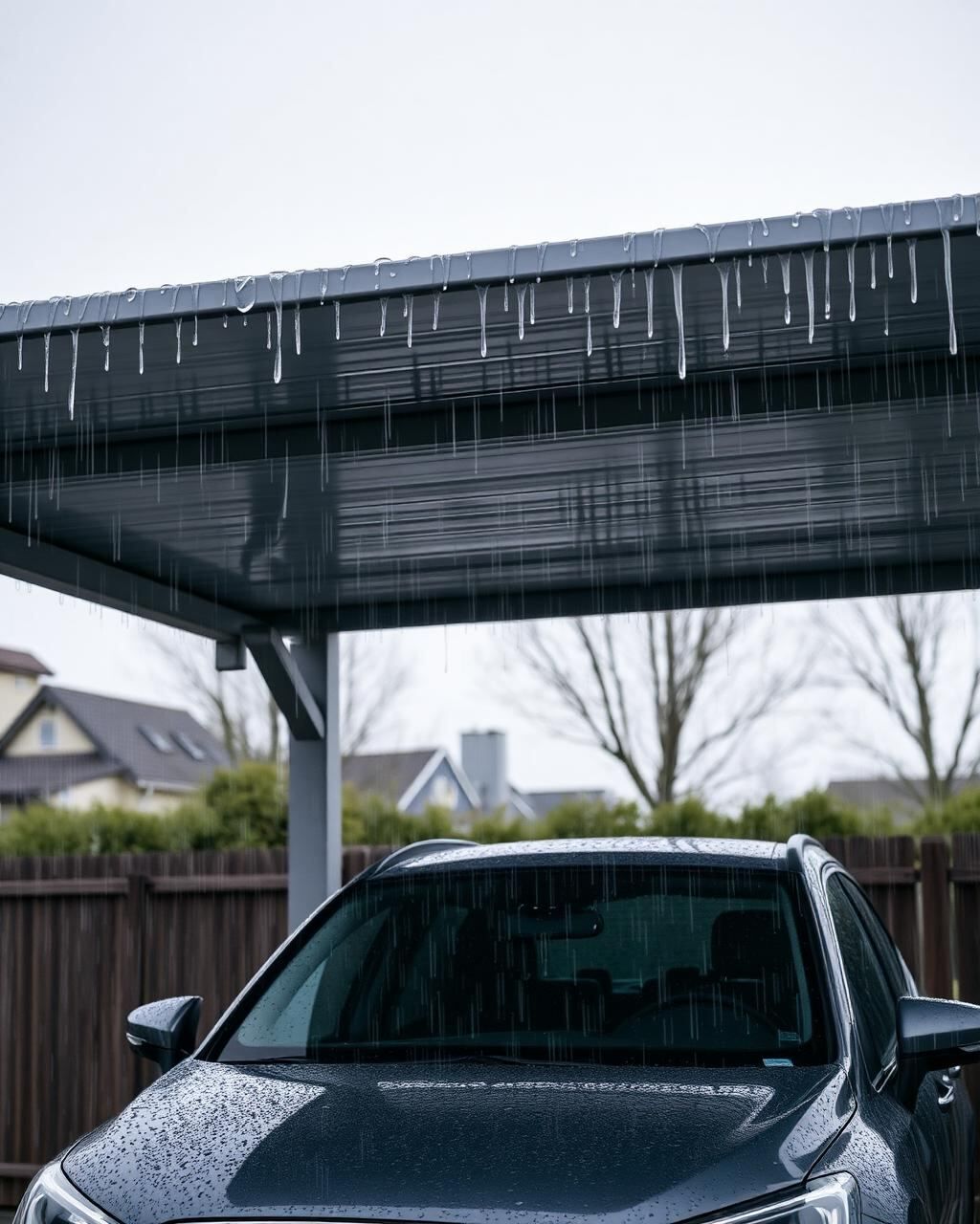 Detail eines Carport in Bremen