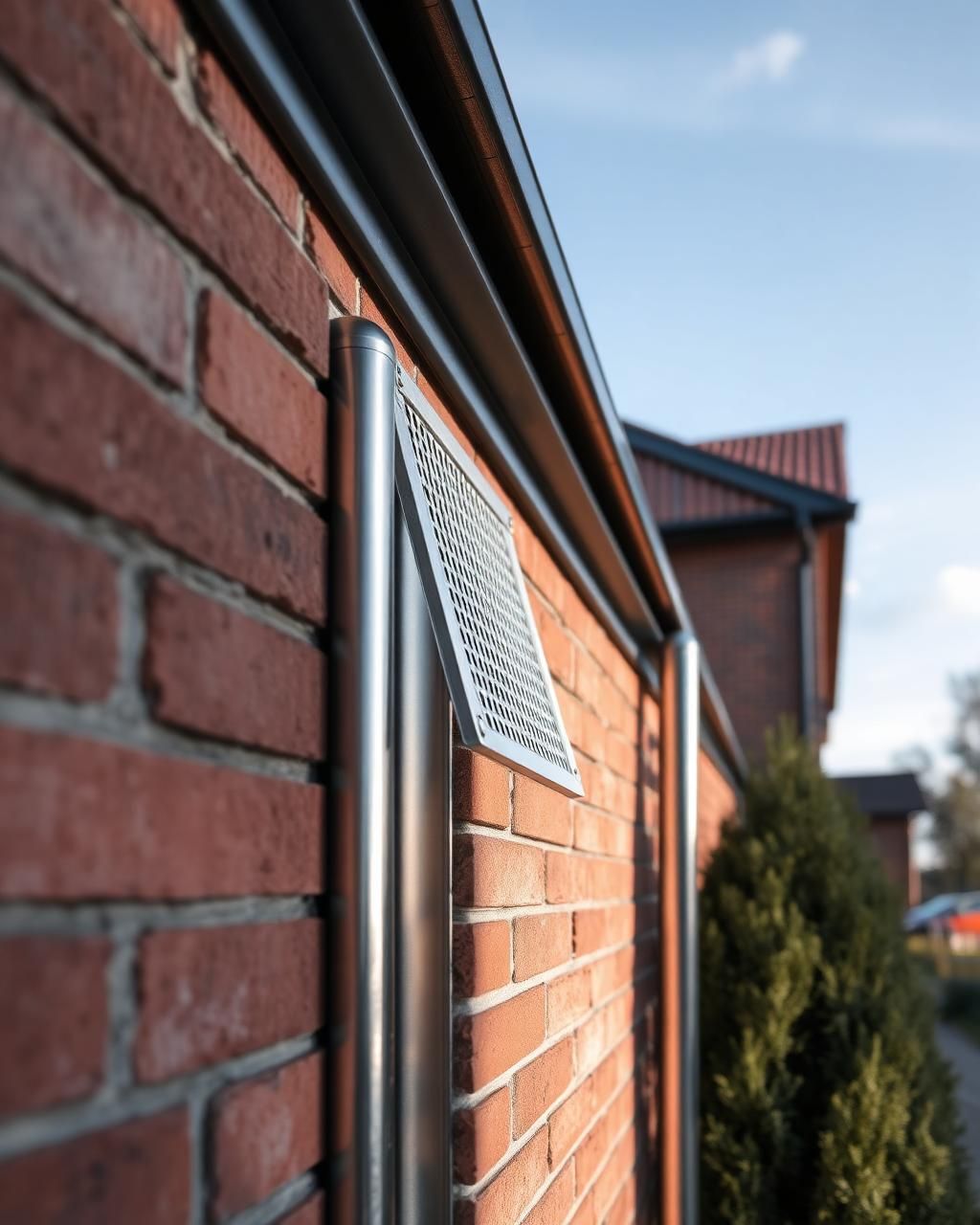 Detailansicht einer Aluminium-Terrassenüberdachung mit Glasdach in Dinklage