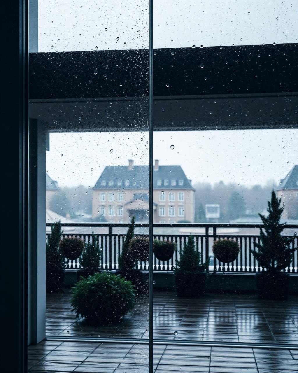 Detail eines Glasschiebewände in Bremen