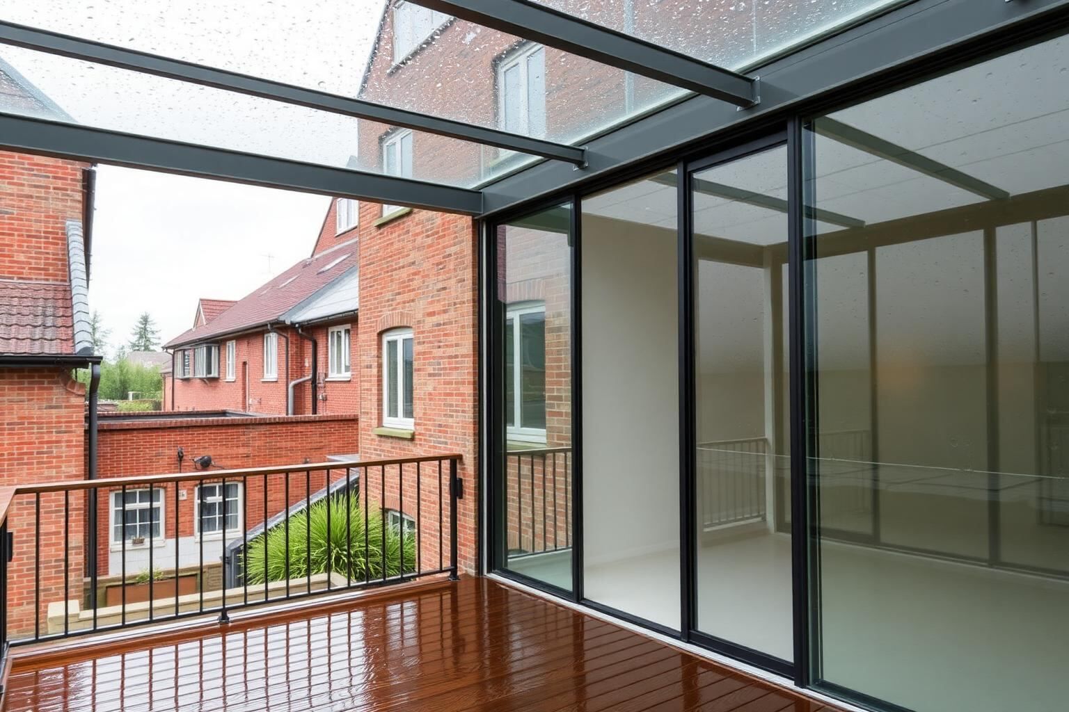 Glasschiebewände aus Aluminium an einem Einfamilienhaus in Bremen