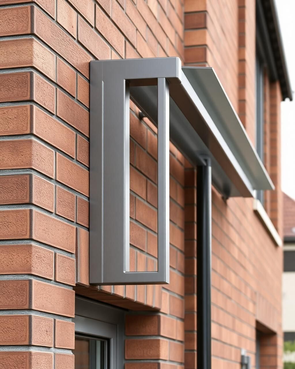 Detailansicht einer Aluminium-Terrassenüberdachung mit Glasdach in Holdorf