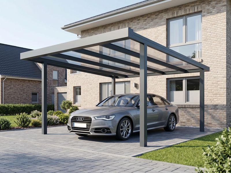 Carport von Nickel-Terrassen aus Aluminium nach Maß